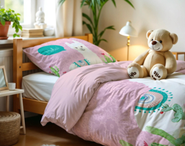 Hola Lama - Eenpersoons maat met 1 kussensloop - Little Monster