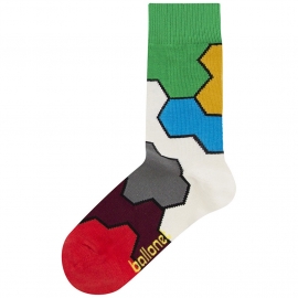 Ballonet Molecule dames sokken mt  36 - 40 kleurige vakken