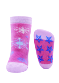 Ewers anti slip sokken Sneeuwvlokken maat 18-19