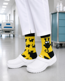 Mandarina Socks Gekke Kat - kleurijke mismatched sokken