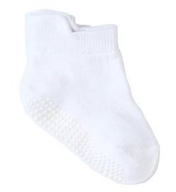 5190 Anti slip baby sokken set van 6 paar in leuk sneaker model wit