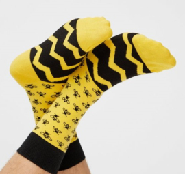 bee happy - bee socks - bijen sokken - natural vibes - maat 36/40