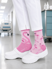 Mandarina Socks Flamingo – roze mismatched sokken