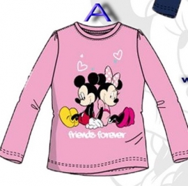 Disney Minnie T-shirt friends forever roze mt 128