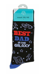 Papa sokken - Vader sokken - Best Dad in the Galaxy - maat 39/46