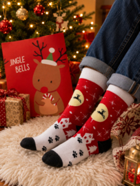 Kerstsokken rood – in cadeauverpakking