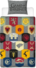 Game of Thrones Icons - eenpersoons dekbedovertrek met 1 kussensloop