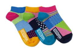 Oddsocks - Mismatched Gekke Sokken - 3 sneaker sokken - veelkleurig - maat 37 tot 42
