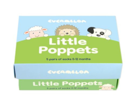 Cadeaudoosje met 5 paar babysokjes - Little Poppets