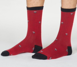 Cadeau doos met 4 paar Bio Katoen sokken met voetbal afbeeldingen - maat 41/45
