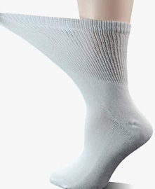 Diabetes sokken BIG FOOT + EXTRA WIJD, 3 paar wit, non elastic boorden en handgenaaide teennaad, mt 45 - 49