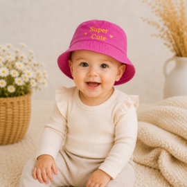 Zonnehoedje Super Cute donker roze