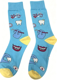 Tandarts sokken blauw – Tandheelkunde