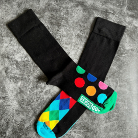 Sock Echange Six Secret Oddsocks  - 6 verschillende mismatched sokken  - maat 39-46