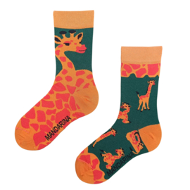 Mandarina Socks Giraffe – kleurrijke mismatched sokken