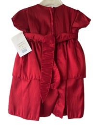 rode baby feestjurk / gelegenheidsjurk / bruidsmeisjesjurk - 6 tot 12 maanden