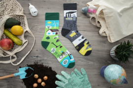 Mismatched sokken - Ecology - red de natuur - mismatch sokken- 2 verschillende - maat 36/39