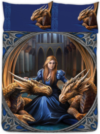 Anne Stokes - draken dekbedovertrek - Fierce Loyalty Dragon - tweepersoons met 2 kussenslopen