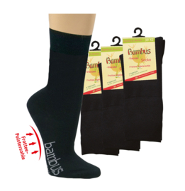 Bamboe - wellness - set van 3 - zwart - extra zacht - maat 43/46