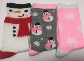 Winter afbeelding sokken set van 3 paar - maat 35 - 39