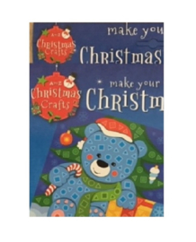 Kerst kinder knutsel mosaic pakket beer en poes (vanaf 3 jaar)