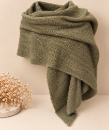 Warme dames omslagdoek Groen