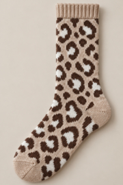 Alpaca sokken dames panterprint – maat 35-38 en 39-42