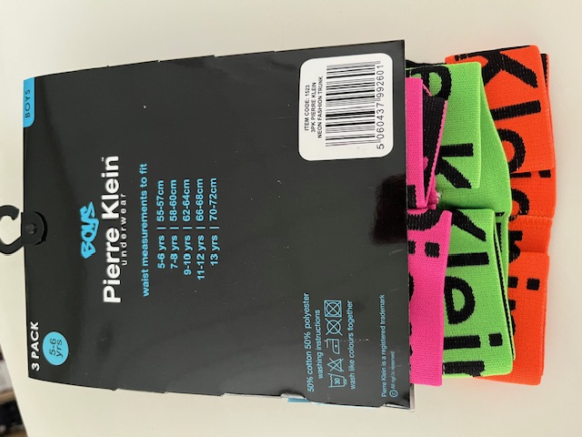 Neon Boxershort - Onderbroeken - 3 stuks - Jongens boxershorts - Maat 5/6 jaar