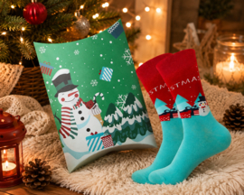 Kerstsokken met cadeauverpakking – Merry Christmas