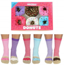 United Oddsocks - Gekke Sokken - Donuts  - 6 sokken - maat 37 tot 42