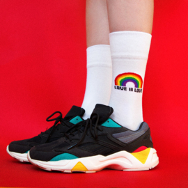 Regenboog sokken - Pride - love is love - LHBTI  pride sokken - maat 42 tot 46