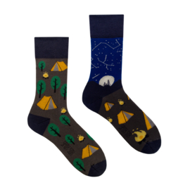 Mismatched sokken - Kampeer - Camping - 2 verschillende sokken - maat 44/46