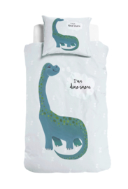 I am a Dino - Eenpersoons maat met 1 kussensloop - Little Monster