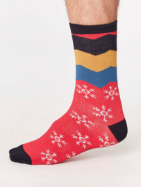 Bamboe sokken - snowflake - set van 3 paar -  maat 41-46