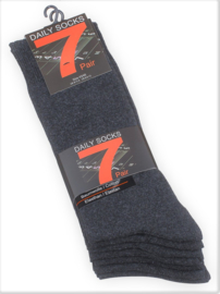 SEVENSOCKS SUPERAANBIEDING 7 paar sokken voor alledag - antraciet - maat 43/46