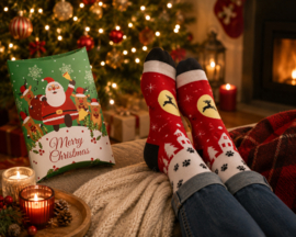 Kerstsokken rood – in cadeauverpakking