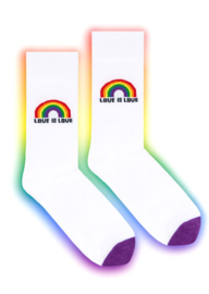 Regenboog sokken - Pride - love is love - LHBTI  pride sokken - maat 36 tot 41