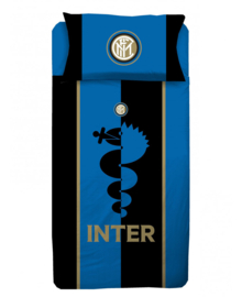 Inter Milan voetbal dekbedovertrek - eenpersoons met 1 kussensloop