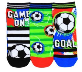 Oddsocks - Mismatched Gekke Sokken - 3 sneaker sokken - voetbal - maat 39 tot 46