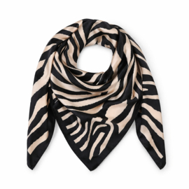 Sjaal - Zebra Print - Zwart Beige