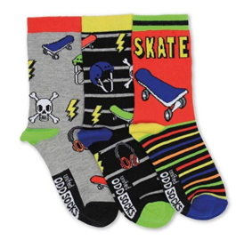 Oddsocks - Mismatched verschillende sokken - Skater - 3 sokken - maat 31 tot 38