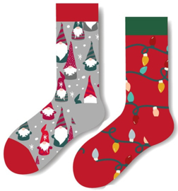 Mismatched kerstsokken – Kerstgnomen
