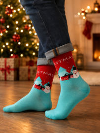 Kerstsokken met cadeauverpakking – Merry Christmas