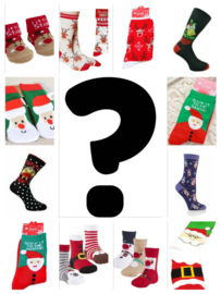AANBIEDING 1 paar verrassings kerst sokken, niet kiezen, niet ruilen