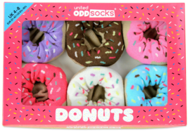 United Oddsocks - Gekke Sokken - Donuts  - 6 sokken - maat 37 tot 42