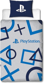 PlayStation Blue - eenpersoons dekbedovertrek met 1 kussensloop