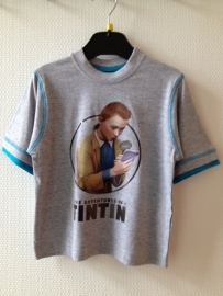 TinTin (Kuifje) T-shirt grijs maat 116