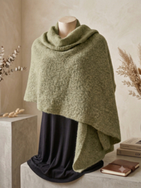 Warme dames omslagdoek Groen