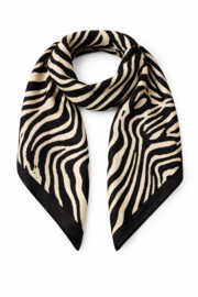 Sjaal - Zebra Print - Zwart Beige