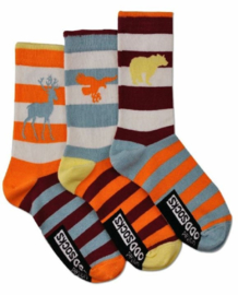 Oddsocks - Mismatched verschillende sokken - Wild - 3 sokken - maat 31 tot 38